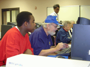 Senior Connects teaches seniors on a one-to-one basis